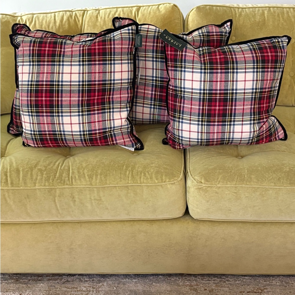 Ralph Lauren Red and Black Holiday Pillow
Set of 4 $220.00